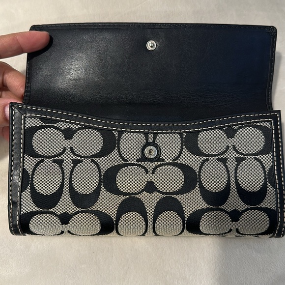Vintage- Coach signature long wallet - pre-owned - Picture 3 of 8